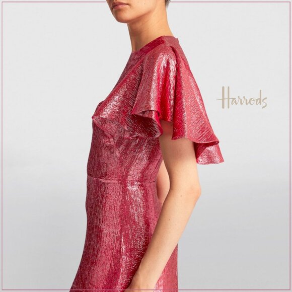 The Vampire’s Wife $4990 Light Sleeper Gown in Metallic Ruby - Picture 9 of 14